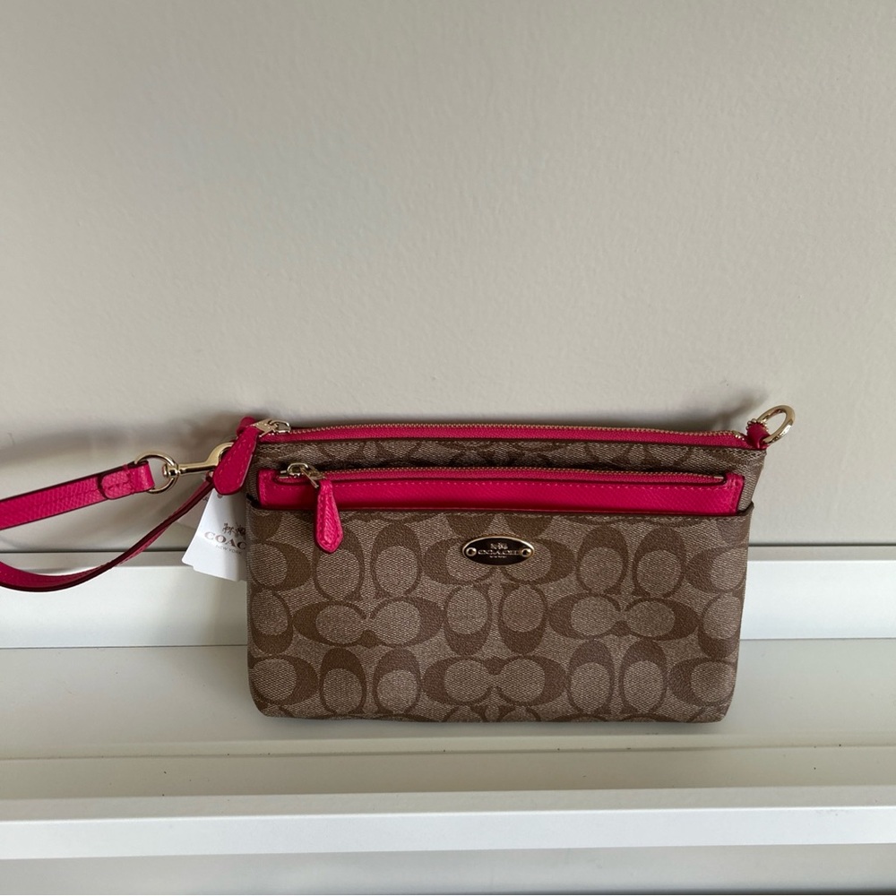 Coach Brown and Pink Women's Bag